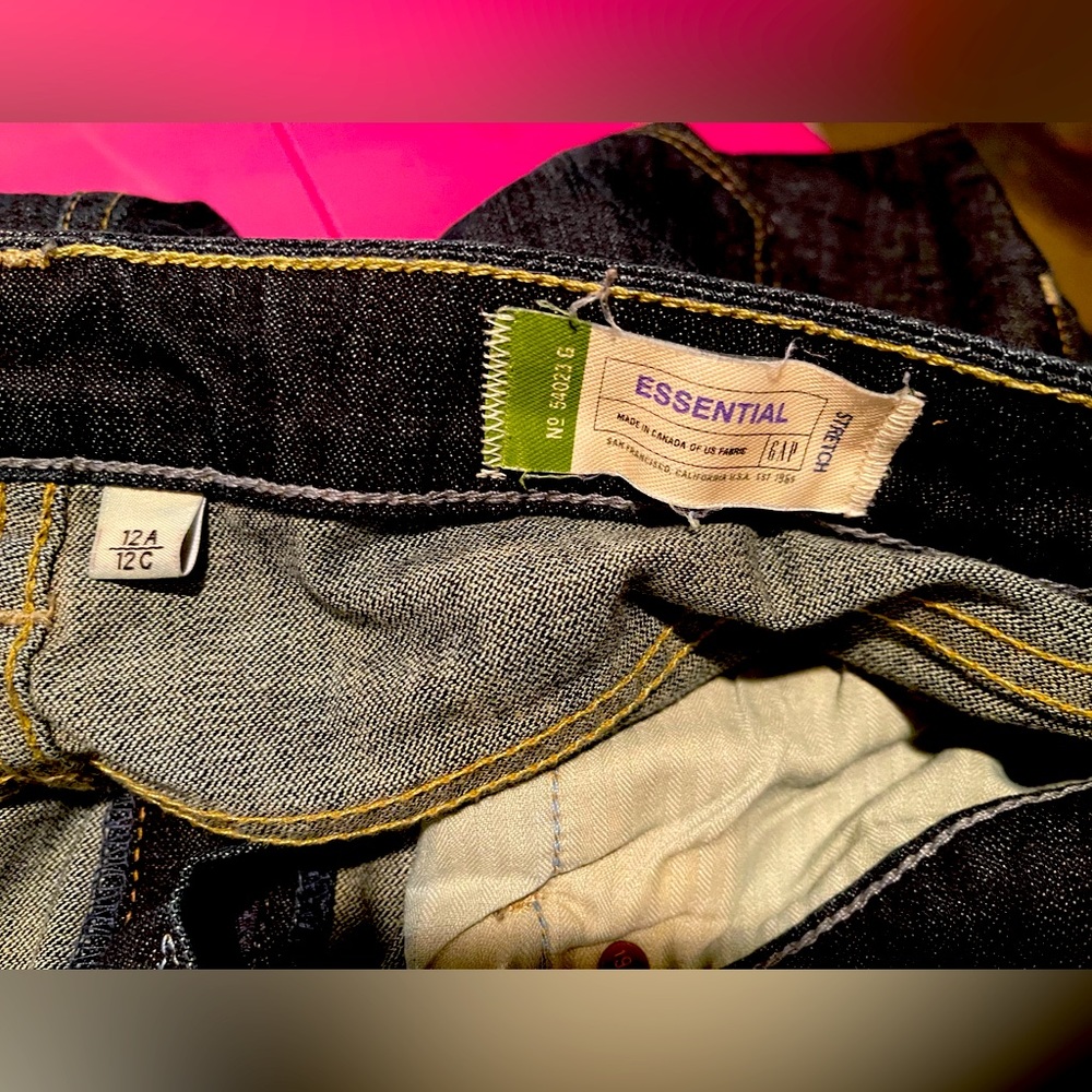 Gap Essential denim jeans. Excellent like new condition! 12A